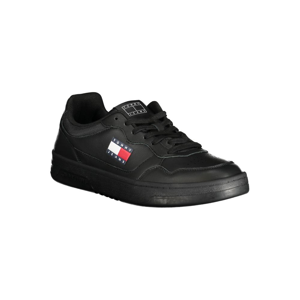 Tommy Hilfiger Schwarzes Polyethylen Herren Sneaker