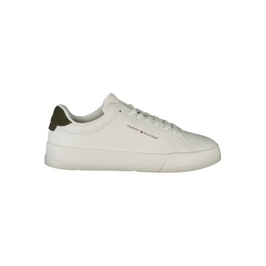 Tommy Hilfiger Weißes Polyethylen Herren Sneaker