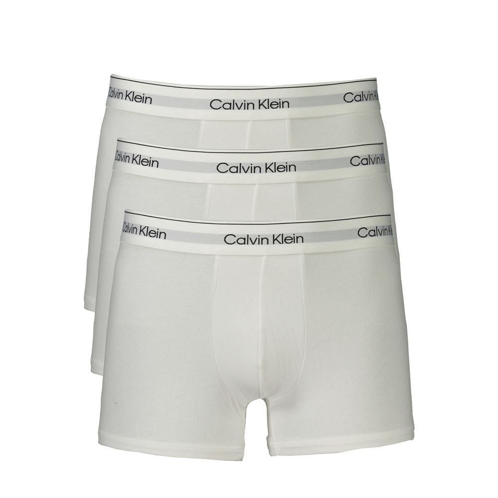 Calvin Klein Weiß Baumwolle Männer Boxer