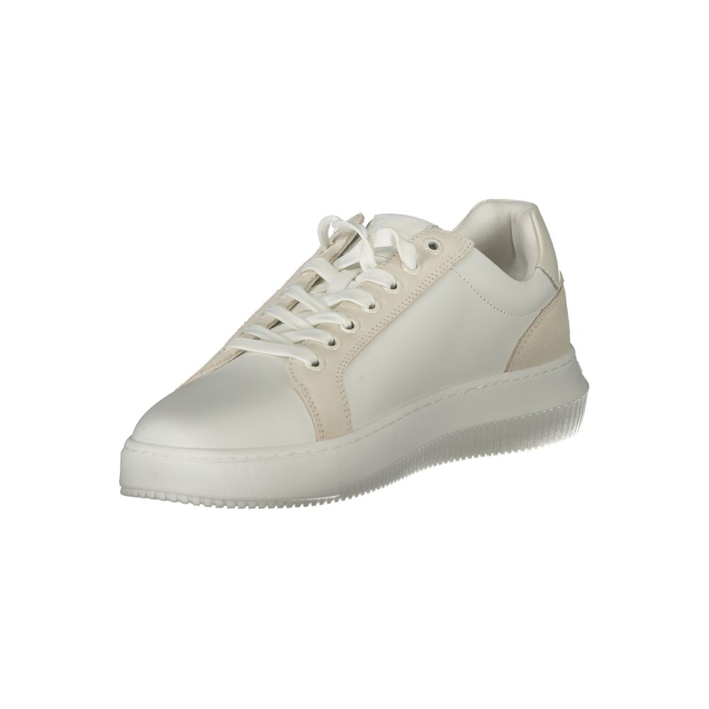 Calvin Klein Weißes Polyethylen Herren Sneaker