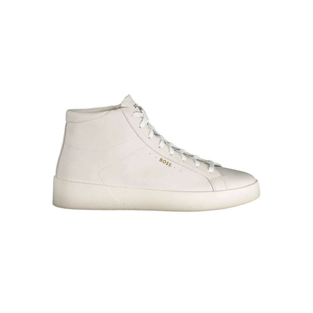 Hugo Boss Weißes Leder Herren Sneaker