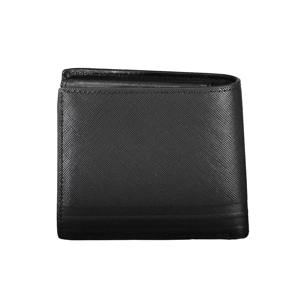 Tommy Hilfiger Schwarzes Leder Herren Portemonnaie