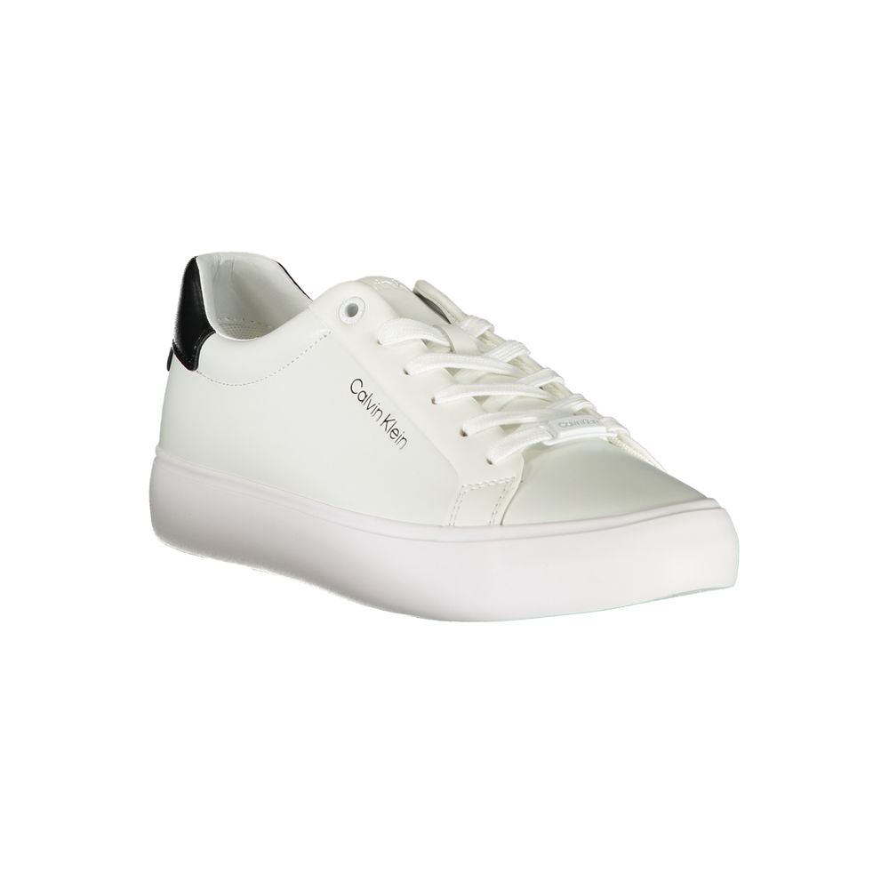 Calvin Klein Sneaker aus weißem Polyester