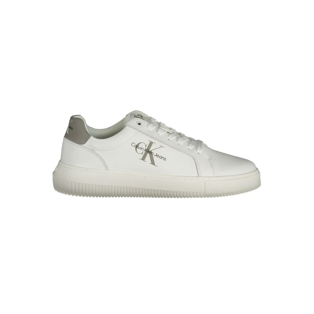 Calvin Klein Weißes Leder Herren Sneaker