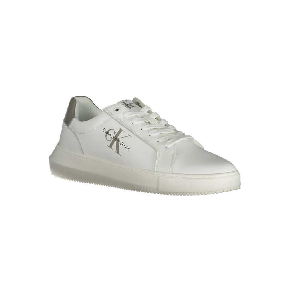 Calvin Klein Weißes Leder Herren Sneaker