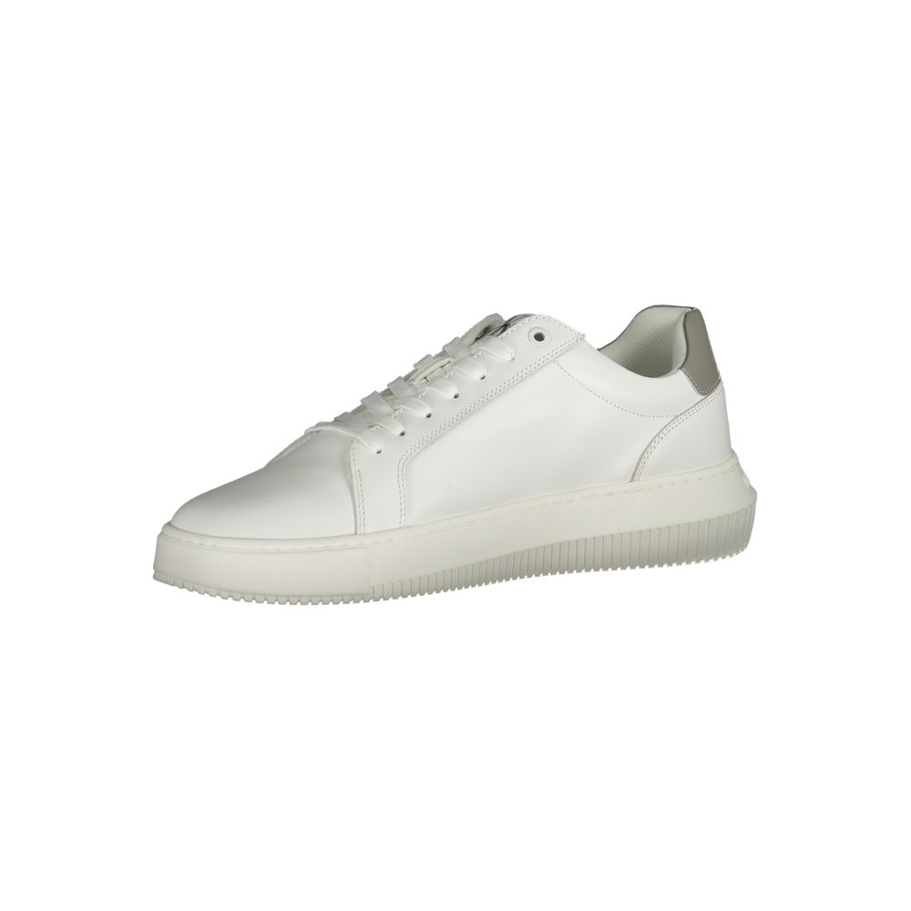 Calvin Klein Weißes Leder Herren Sneaker