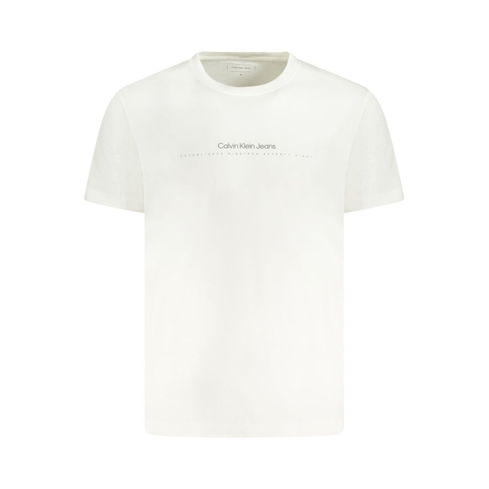 Calvin Klein Weißes Baumwolle Männer T-Shirt