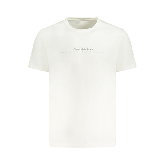 Calvin Klein Weißes Baumwolle Männer T-Shirt