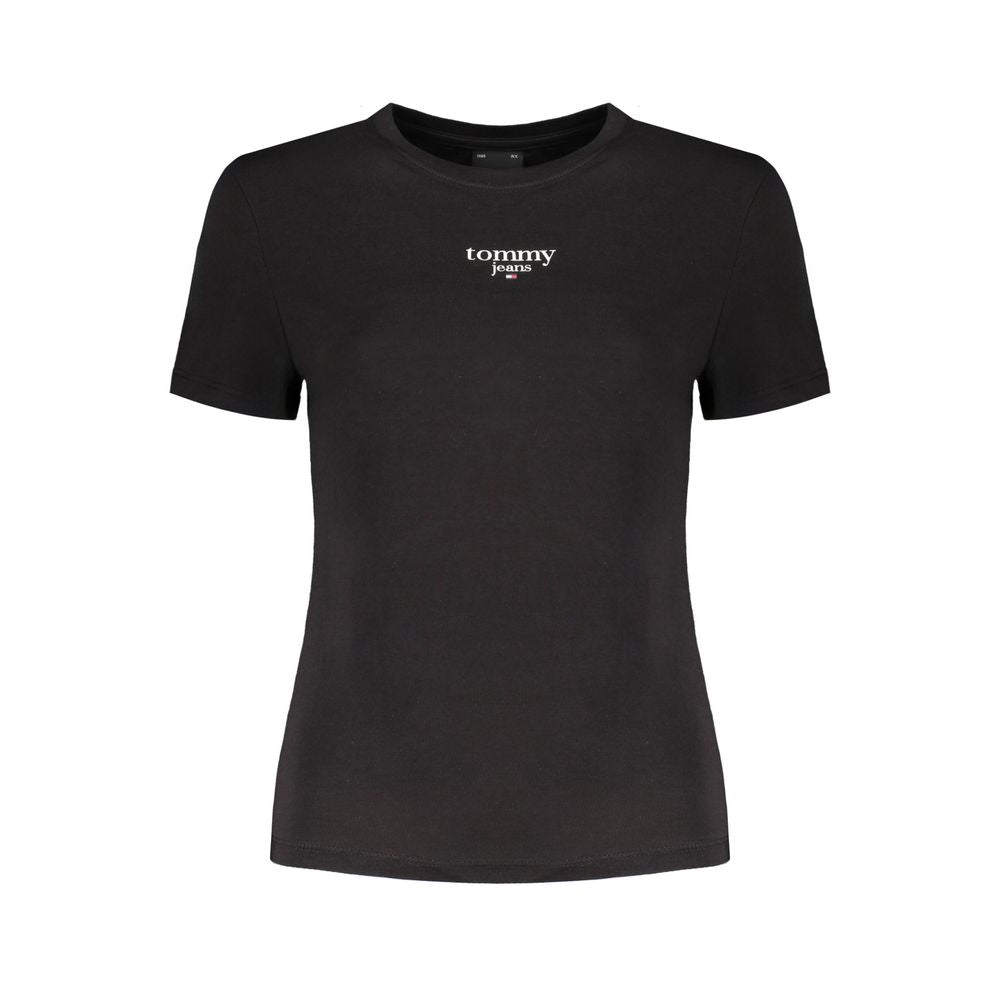 Tommy Hilfiger Schwarze Baumwolle Tops & T-Shirt