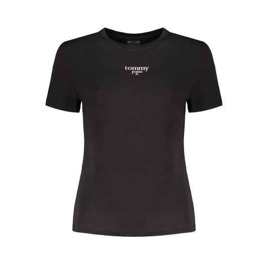 Tommy Hilfiger Schwarze Baumwolle Tops & T-Shirt