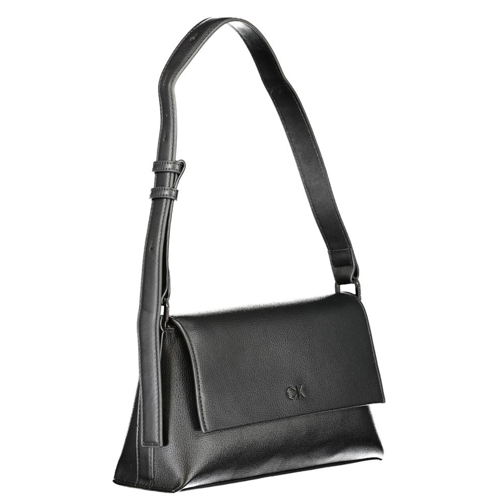 Calvin Klein Schwarze Polyester Handtasche