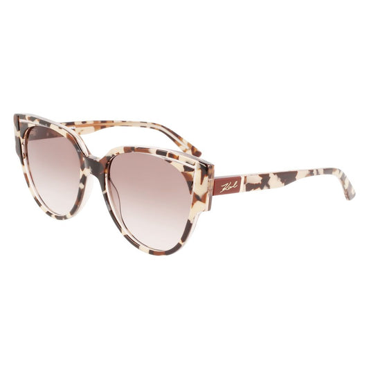 Karl Lagerfeld Braune Acetat-Sonnenbrille