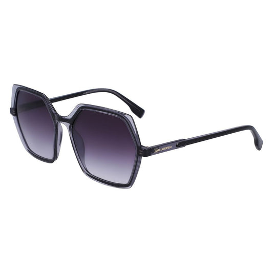 Karl Lagerfeld Schwarze Sonnenbrille aus Acetat mit Injektion