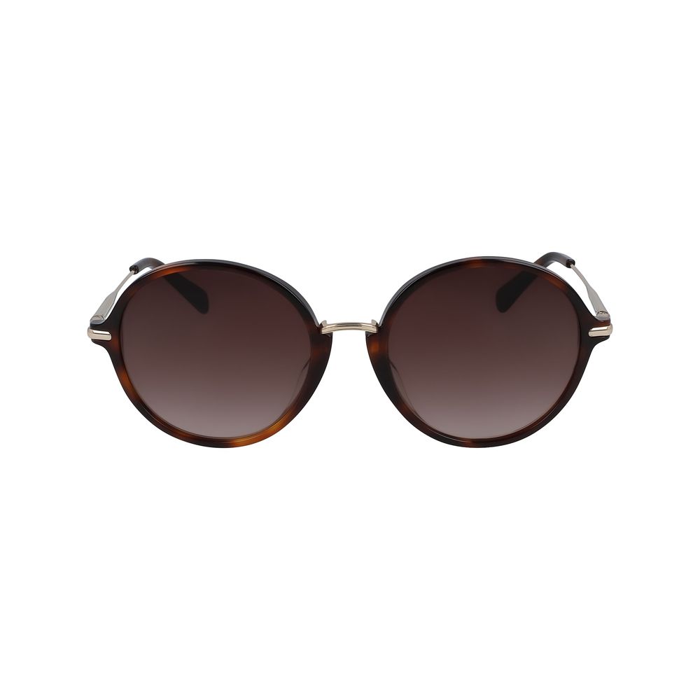 Longchamp Braune Acetat-Sonnenbrille