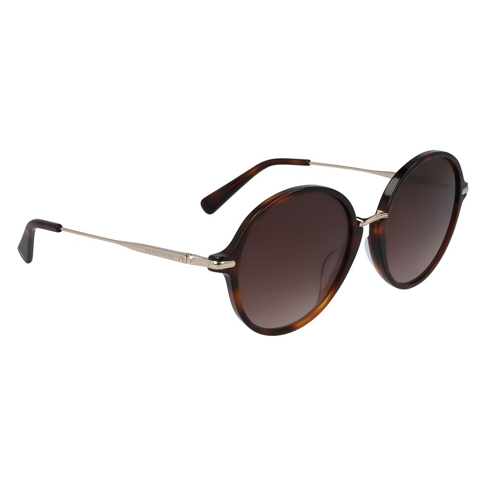 Longchamp Braune Acetat-Sonnenbrille