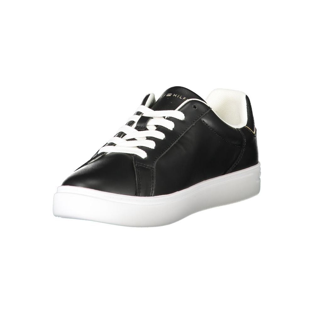 Tommy Hilfiger Schwarzes Leder Damen Sneaker