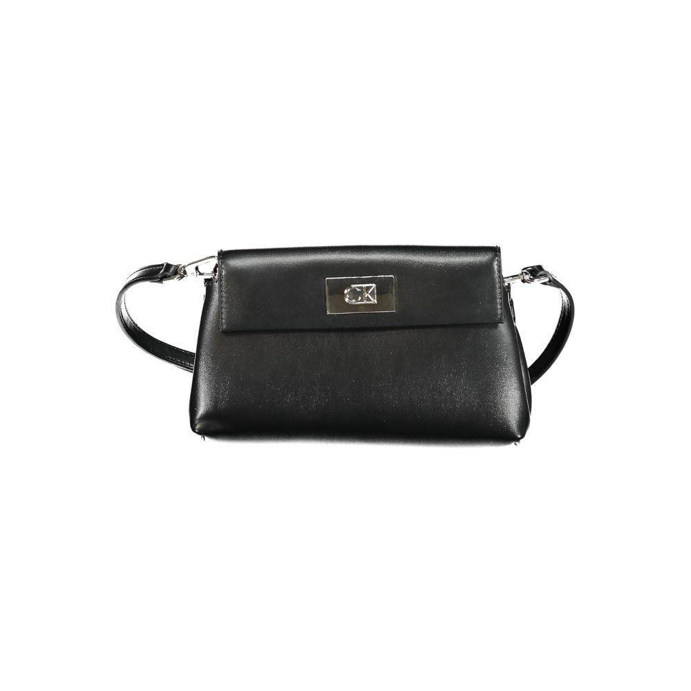 Calvin Klein Schwarze Polyester Handtasche