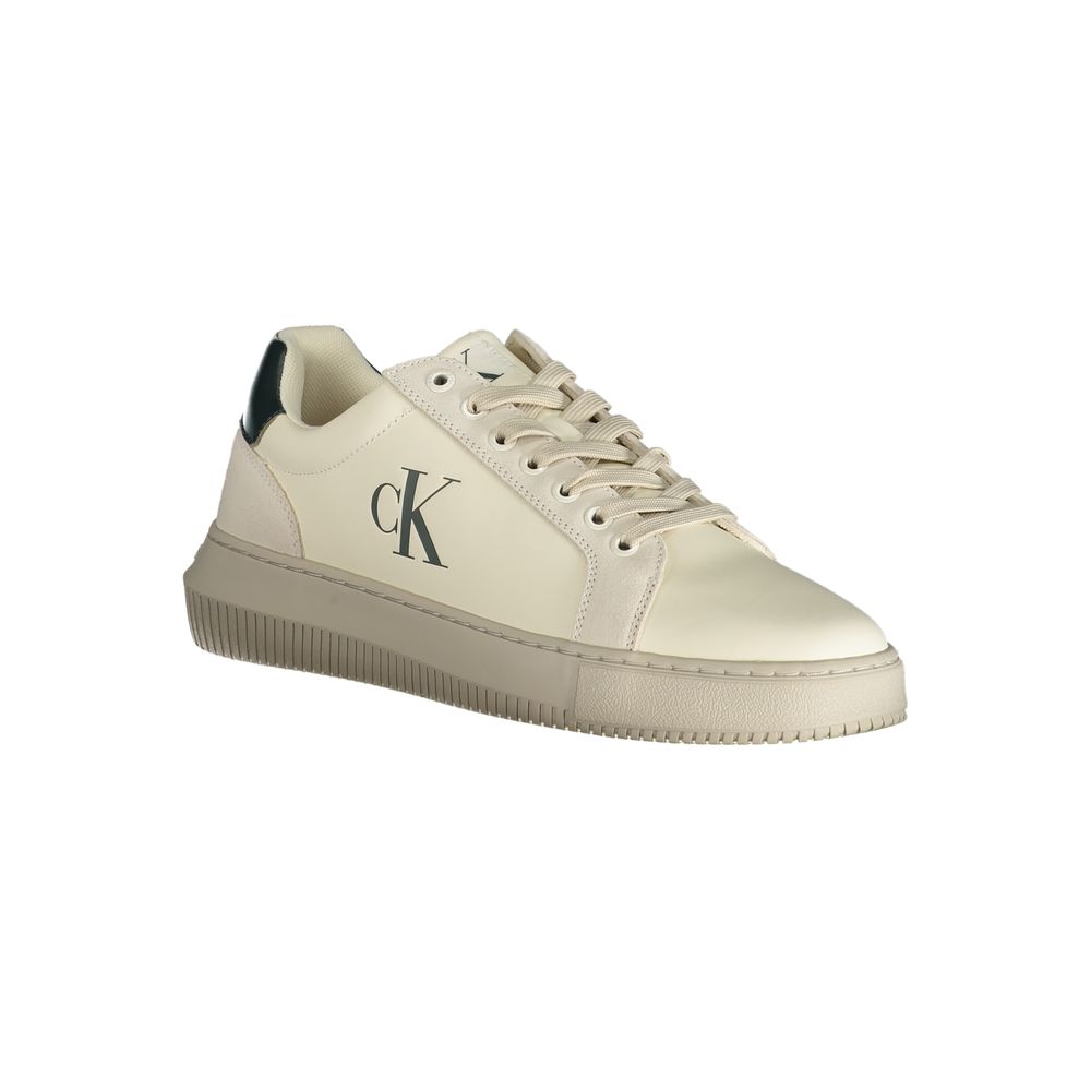 Calvin Klein Sneaker aus weißem Polyester