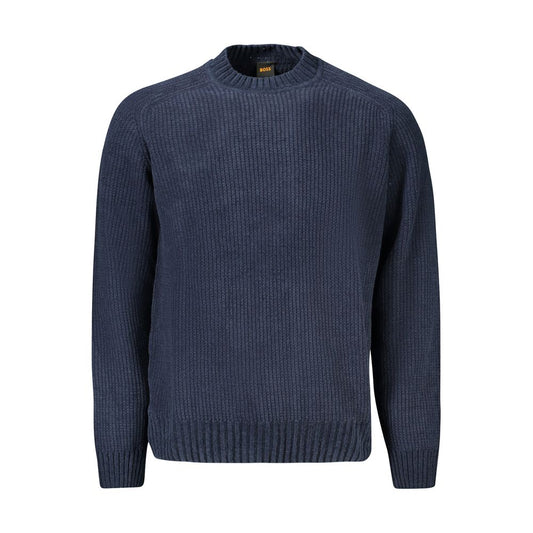 Hugo Boss Blauer Baumwollpullover für Männer