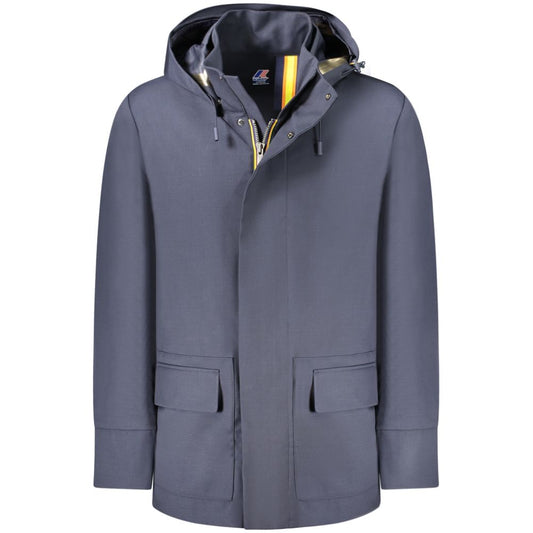 K-WAY Blaue Wolle Männer Jacke