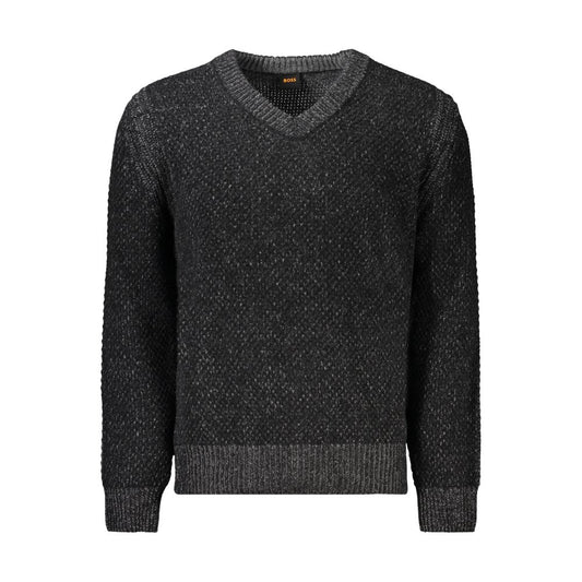 Hugo Boss Schwarzer Pullover aus Wolle für Männer