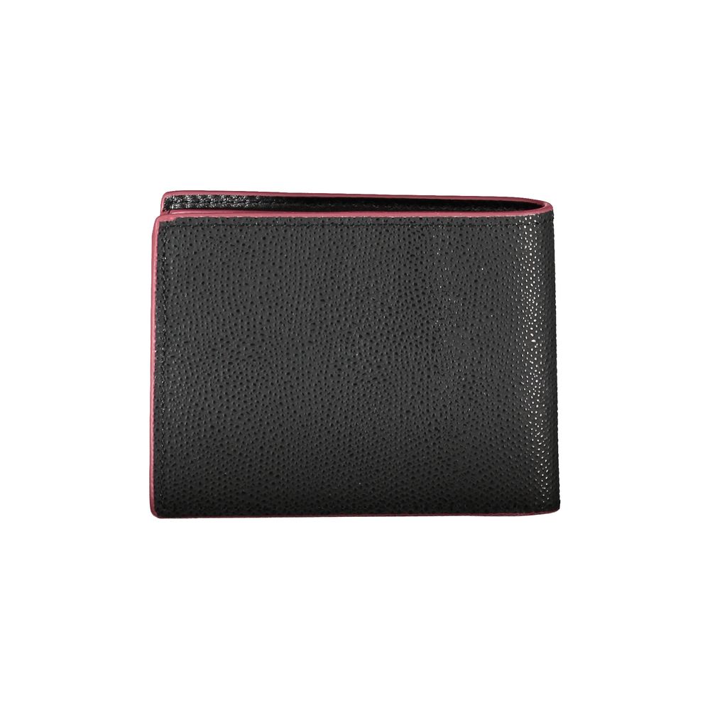 Tommy Hilfiger Elegante Bifold-Geldbörse aus Leder mit kontrastierenden Akzenten