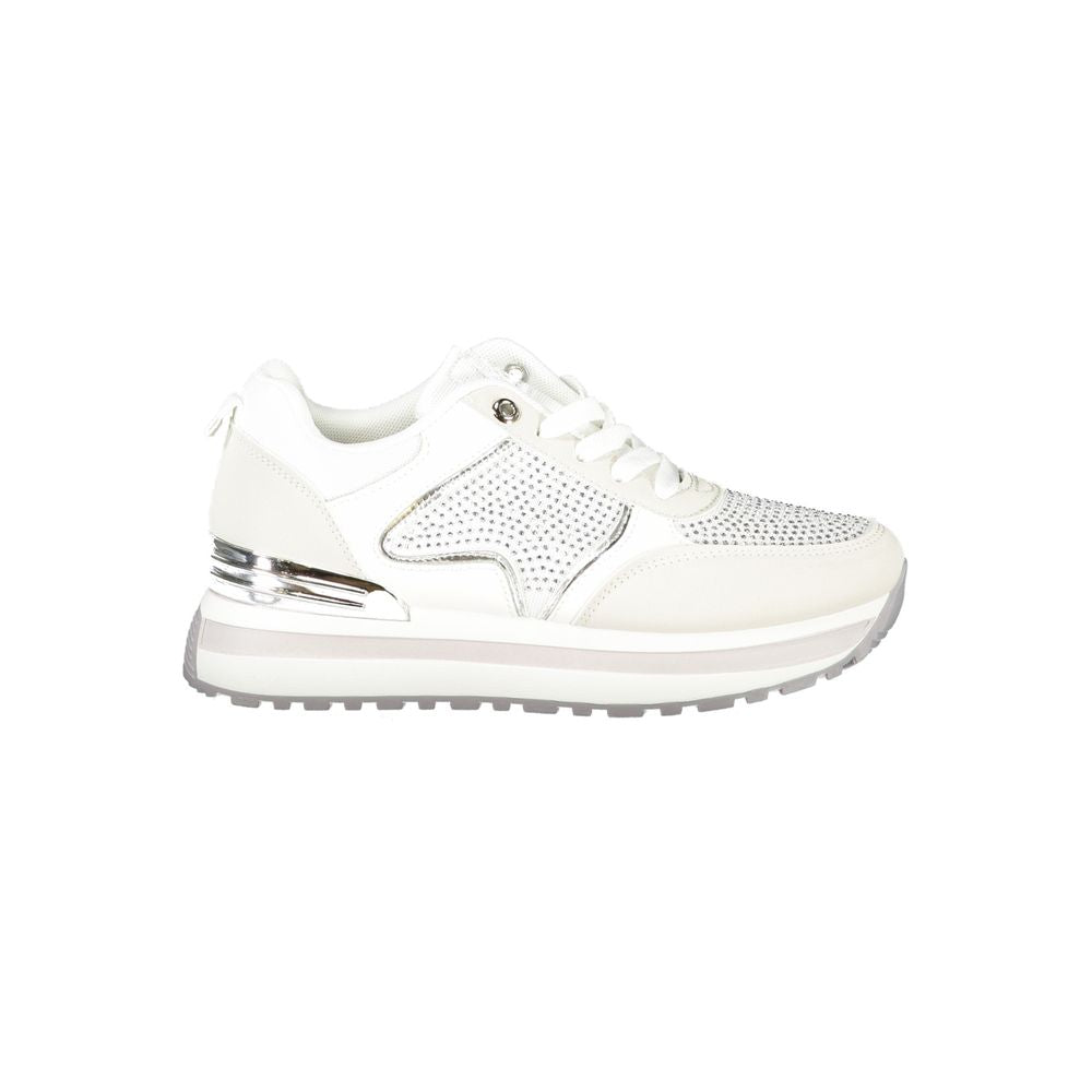 Laura Biagiotti Weißes Polyethylen Damen Sneaker