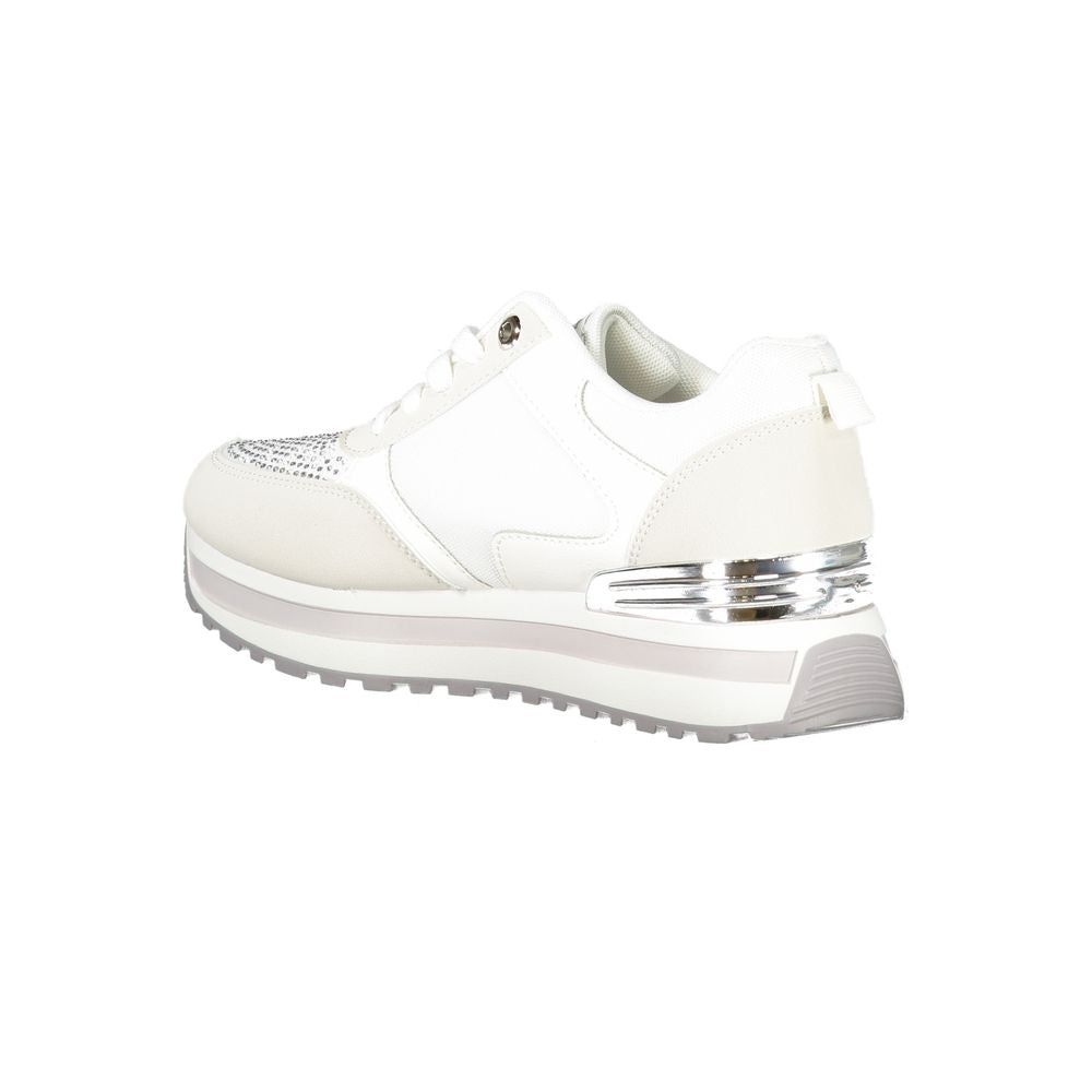 Laura Biagiotti Weißes Polyethylen Damen Sneaker