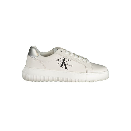 Calvin Klein Sneaker aus weißem Polyester