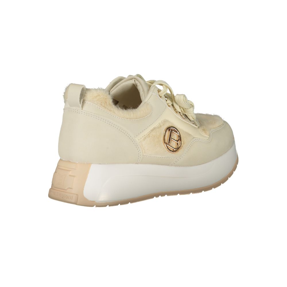 Laura Biagiotti Beige Polyethylen Damen Sneaker