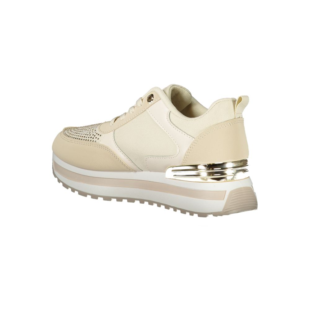 Laura Biagiotti Beige Polyester Damen Sneaker