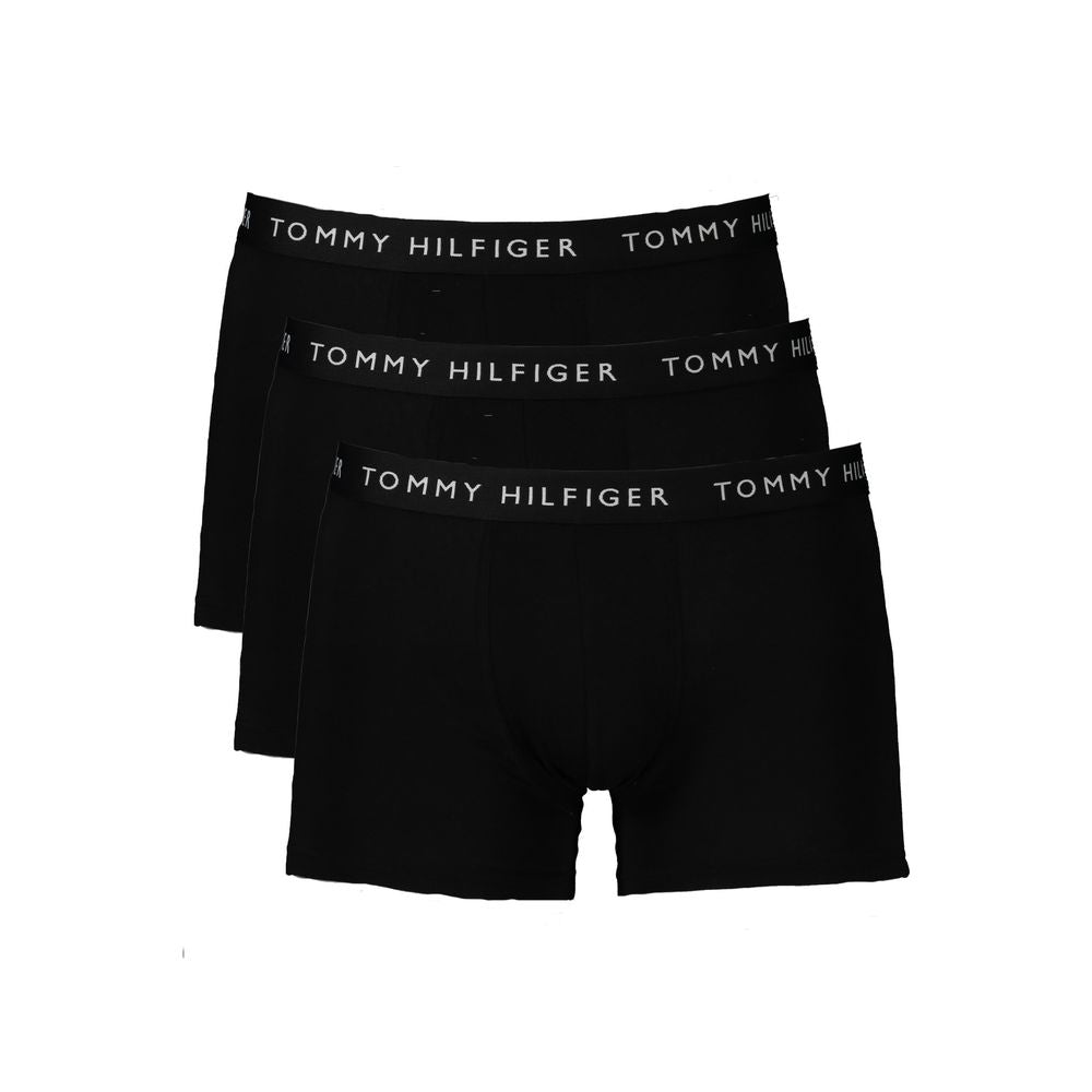 Tommy Hilfiger Schwarz Baumwolle Männer Boxer