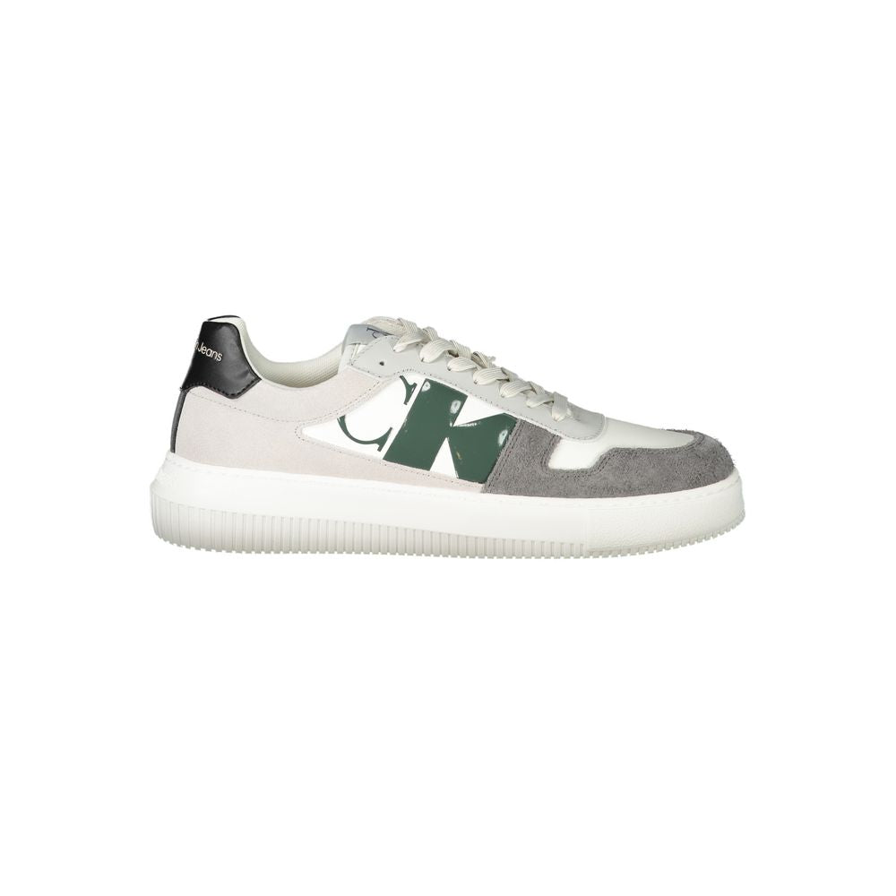 Calvin Klein Weißes Polyethylen Herren Sneaker