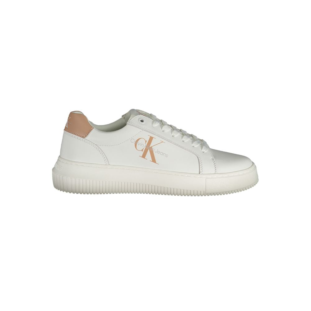 Calvin Klein Weißes Leder Damen Sneaker