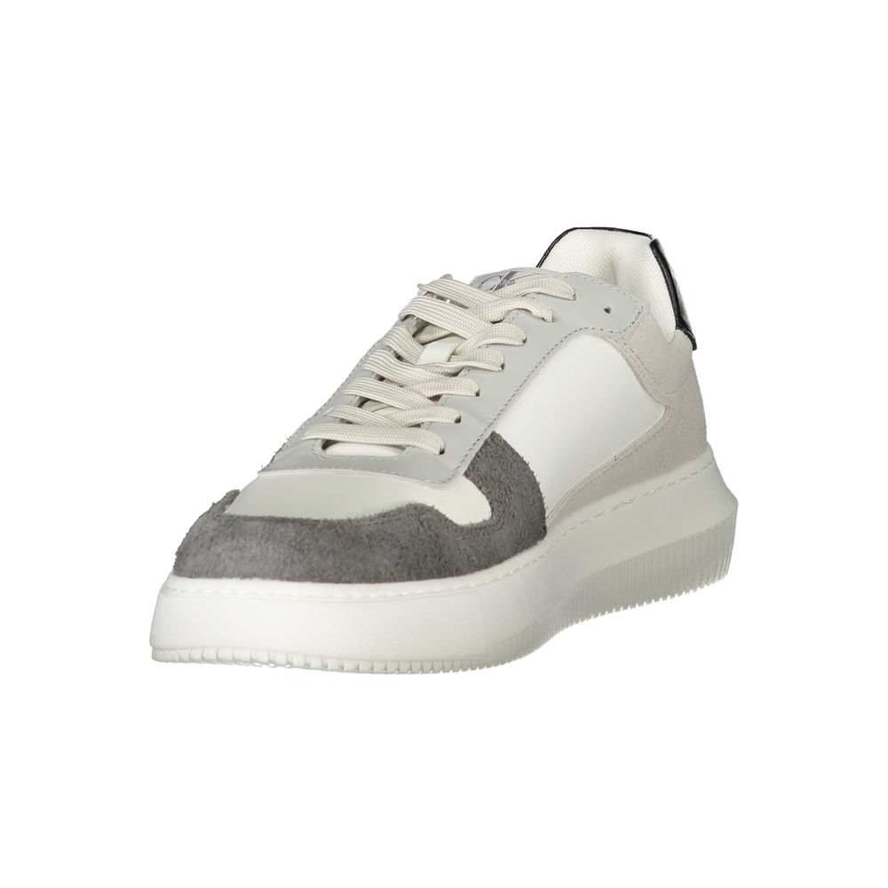 Calvin Klein Weißes Polyethylen Herren Sneaker