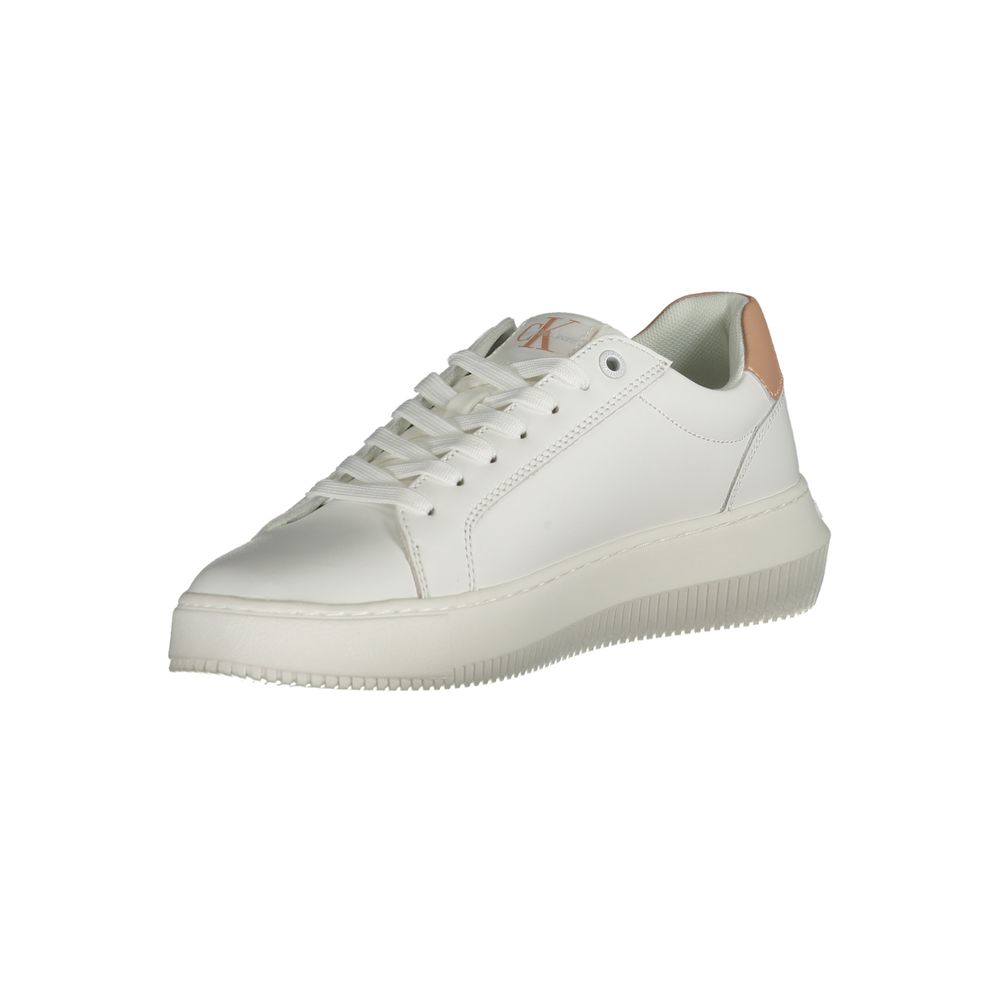 Calvin Klein Weißes Leder Damen Sneaker