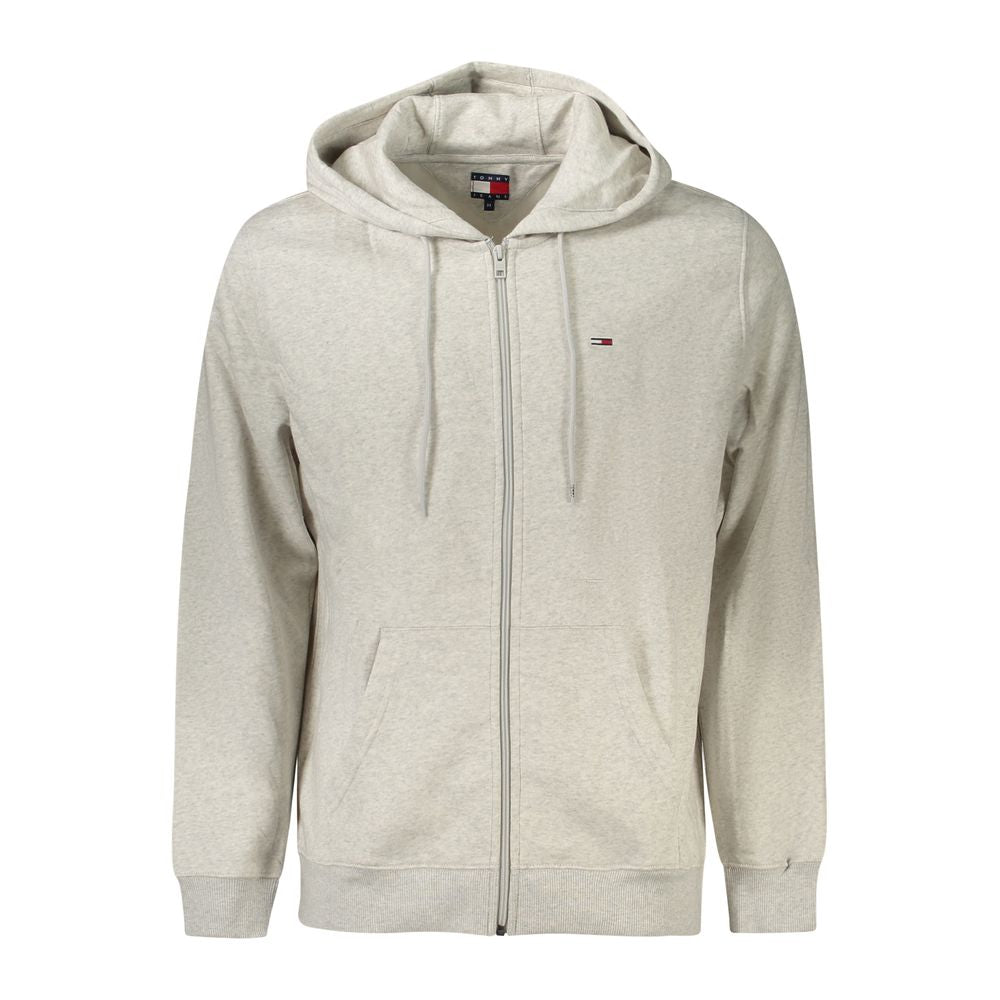 Tommy Hilfiger Grauer Baumwollpullover für Männer