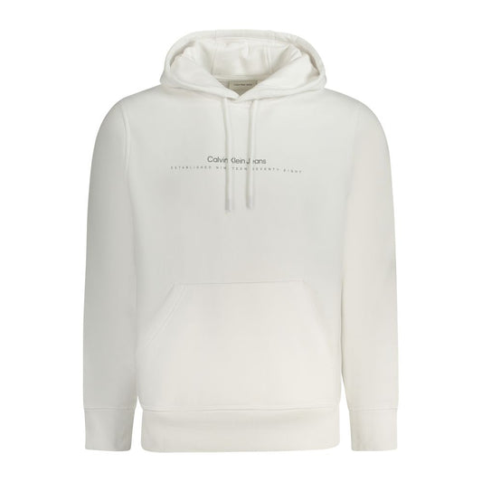 Calvin Klein Weißer Baumwollpullover für Männer