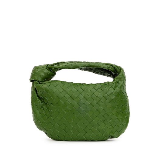 Bottega Veneta Grüne Lederhandtasche