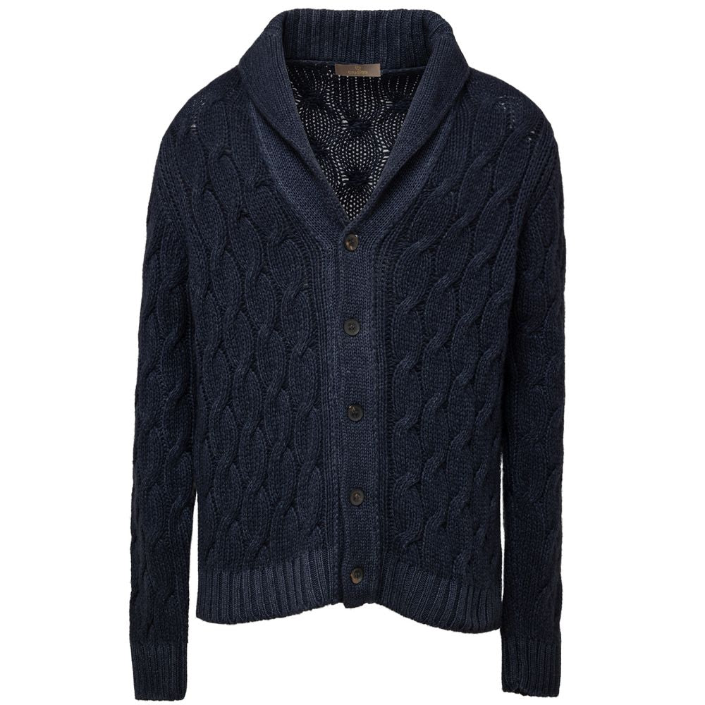 Cruciani Blaue Cashemere Strickjacke