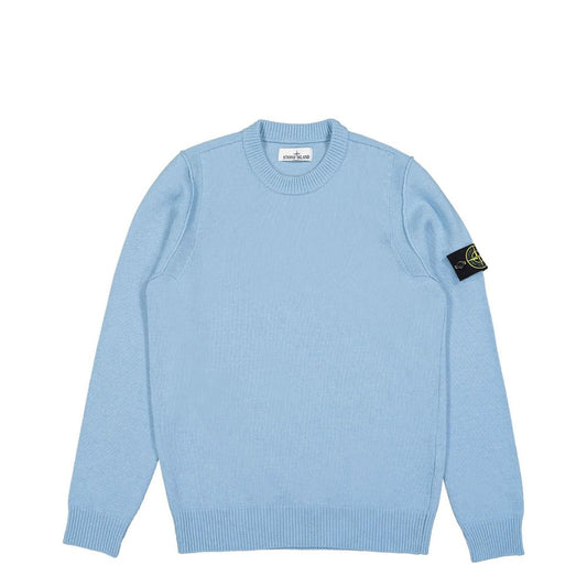 Stone Island Hellblauer Pullover aus Wolle