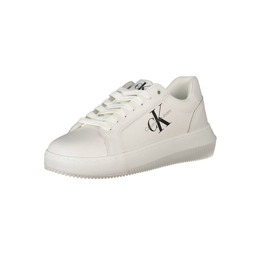 Calvin Klein Weißes Leder Damen Sneaker