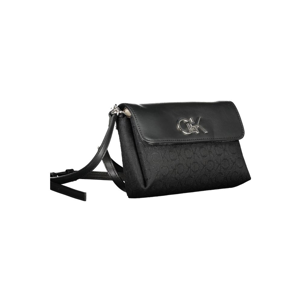 Calvin Klein Schwarze Polyester Handtasche