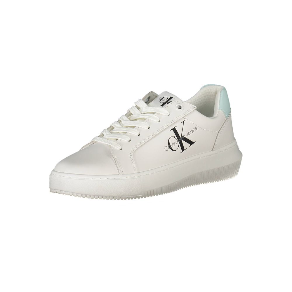 Calvin Klein Weißes Leder Damen Sneaker