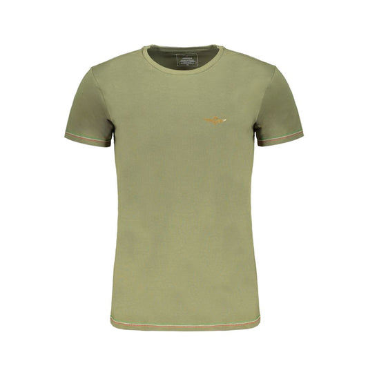 Aeronautica Militare T-Shirt aus grüner Baumwolle