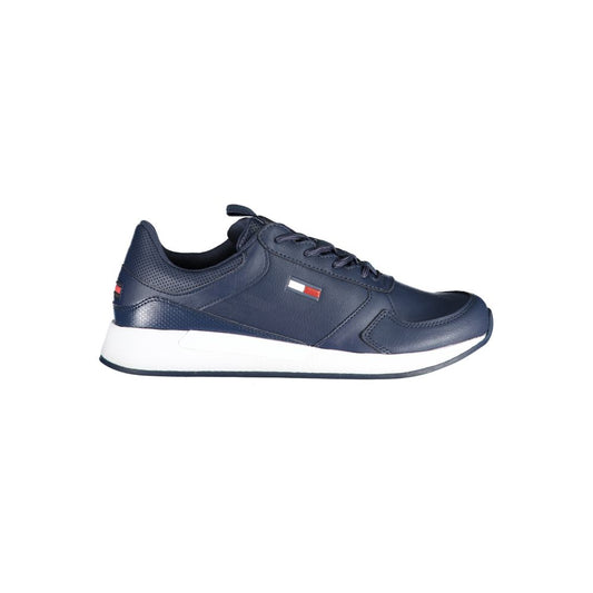 Tommy Hilfiger Blaue Polyethylen Herren Sneaker