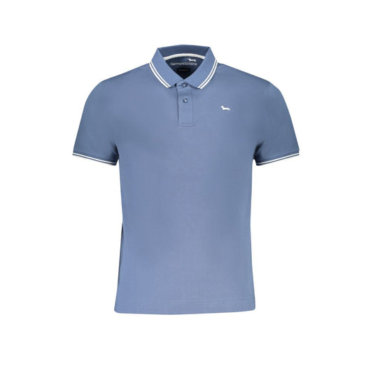 Harmont & Blaine Blaues Baumwoll-Poloshirt