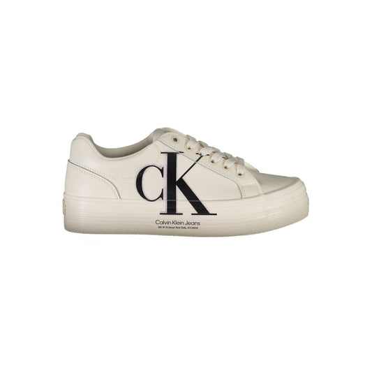 Calvin Klein Weißes Leder Damen Sneaker