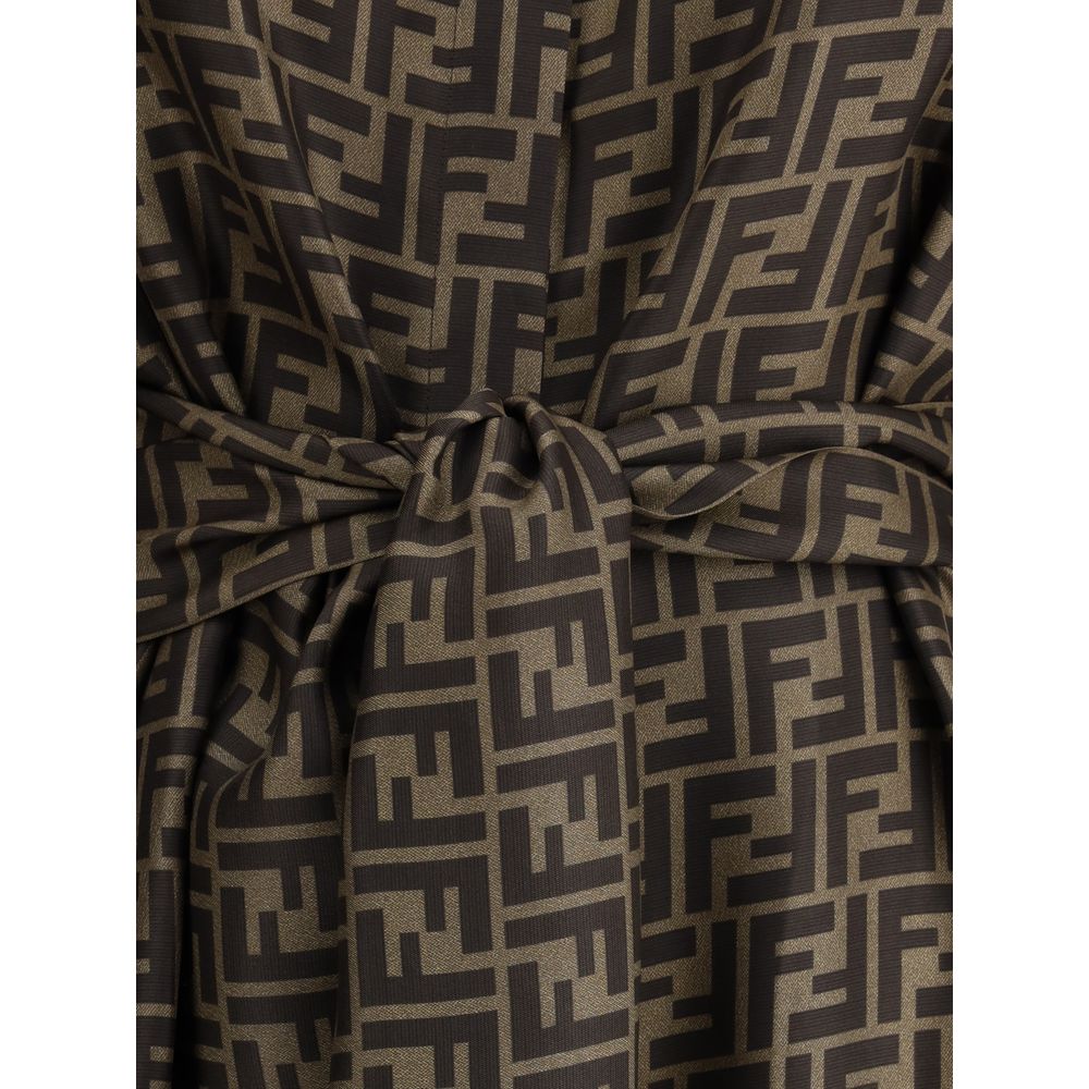 Fendi FF Muster Shirt Kleid