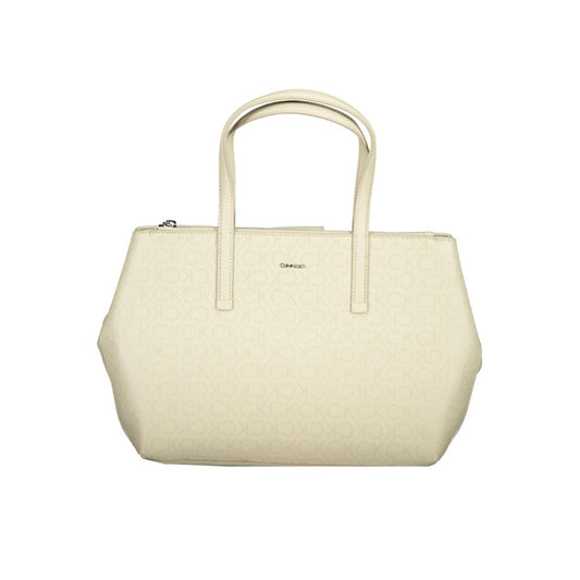 Calvin Klein Beige Polyester Handtasche